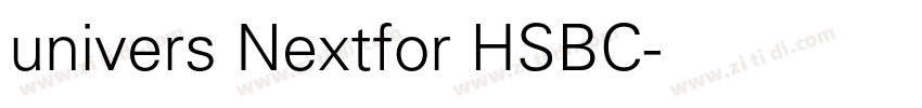univers Nextfor HSBC字体转换